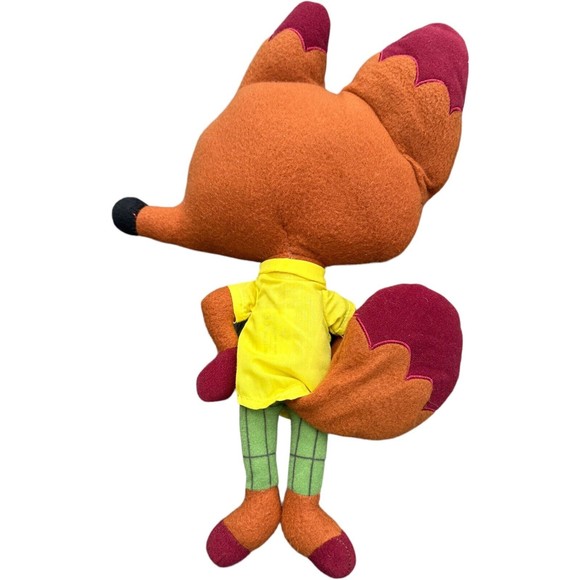 Disney Zootopia Nick Wilde Fox Plush 13” Semi Flat Stuffed Animal Rare Design - Picture 4 of 7